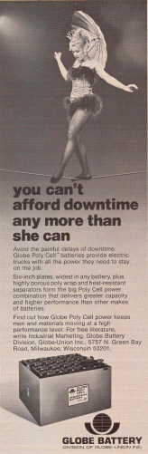 Globe Poly Cell Battery Ad