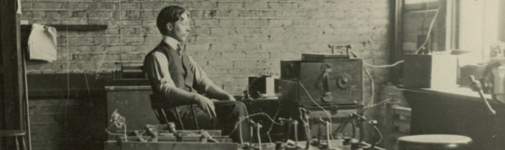 Johnson Electric Service Company wireless lab about 1910.